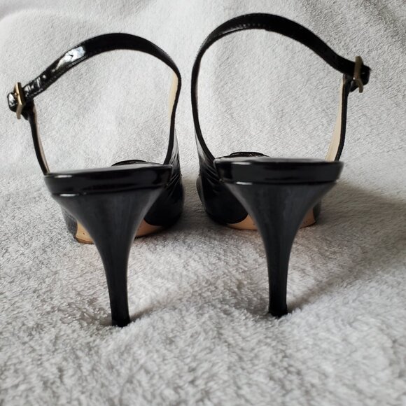 Jimmy Choo Black Patent Slingbacks - Picture 6 of 12